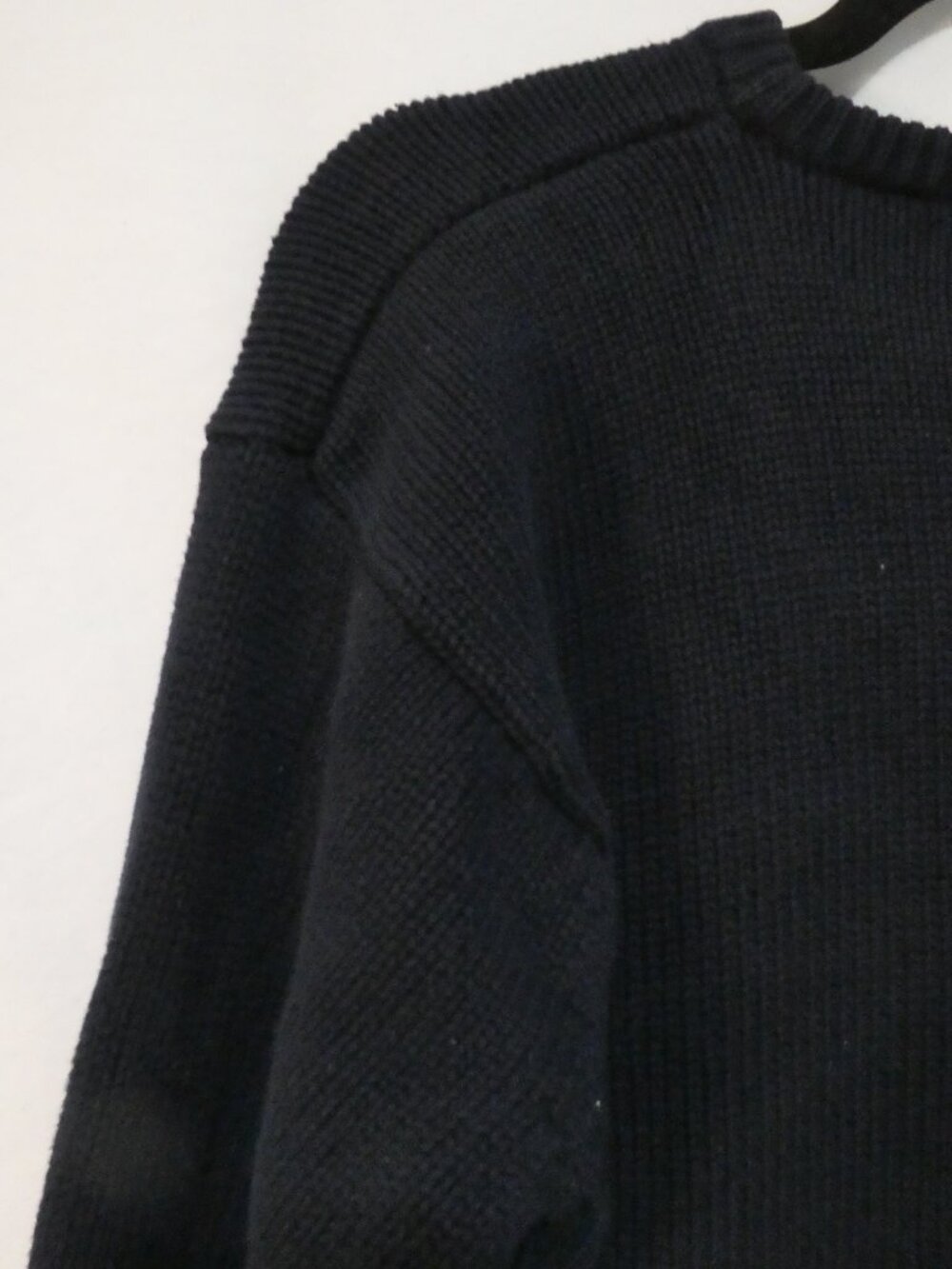 Vintage TABI INTERNATIONAL Equestrian Horse Crest Knit Sweater Navy - Size XL - Picture 11 of 16